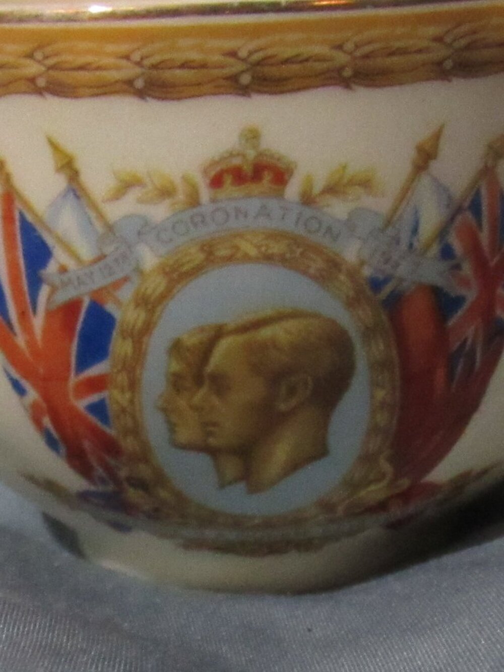 King George VI and Queen Elizabeth Coronation 1937 Open Sugar Bowl Grindley Z233